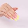 Aimimier 24Pcs Ballerina False Nails Gradient Yellow Coffin Nails with Gluetabs Gradient Fingernails for Women and Girls (Style 8) view 2