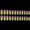 Aimimier 24Pcs Ballerina False Nails Gradient Yellow Coffin Nails with Gluetabs Gradient Fingernails for Women and Girls (Style 8) view 4