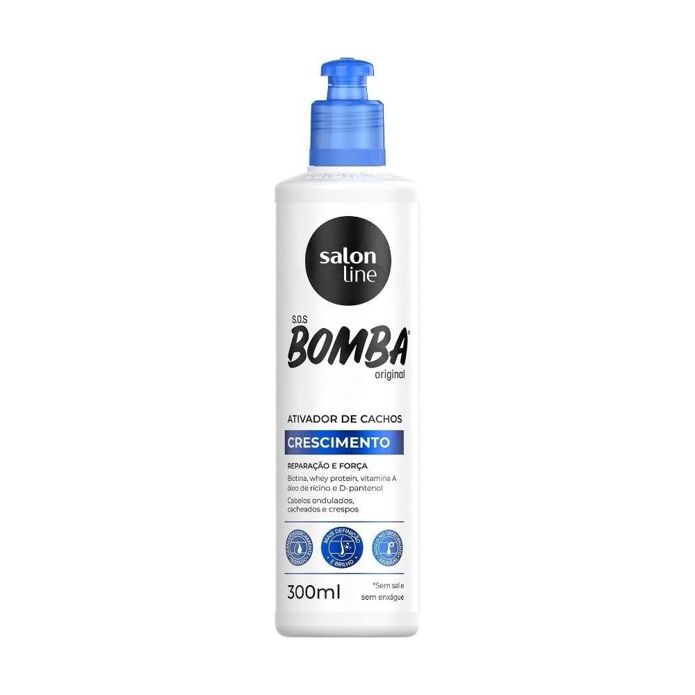 Salon Line - Linha SOS Bomba (Crescimento) - Ativador de Cachos 300 Ml - (SOS Bomb (Growth) - Curl Activator 10.14 Fl Oz)