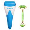 AECW (Jade Roller + Ice Roller) 2 in 1 Ice Roller for Face & Eye Puffiness Relief and Jade Roller for Face Eyes Body Neck Facial Massage Tool Roller view 1