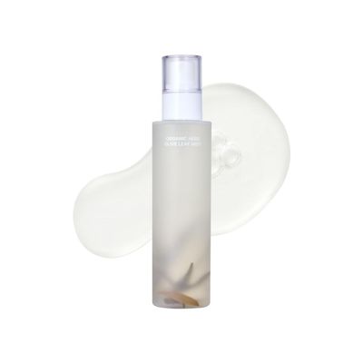 Whamisa Organic Herb Olive Leaf Mist, Facial Mist Spray, Waterless Formula, Fermented Ingredient Formula, Hydration, Portable, Korean Skin Care (100ml)