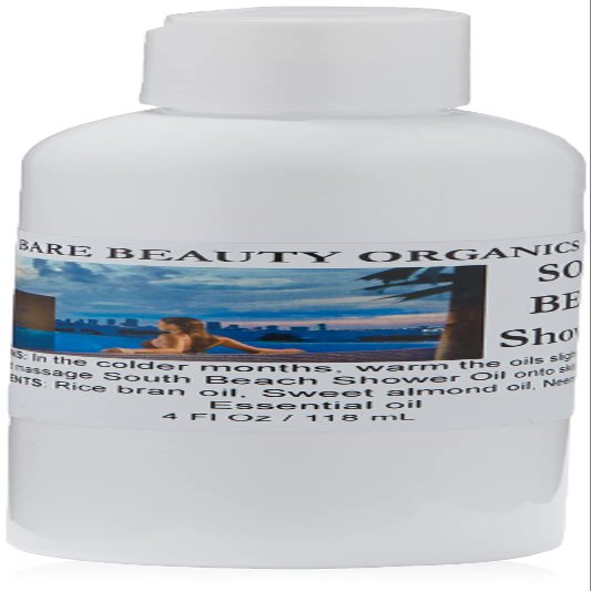 Bare Beauty Naturals Clinically Effective 100% Natural South Beach Shower Oil