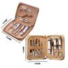zxb-shop Manicure Set Men Nail Care Tool, 10-Piece Manicure Beauty, Face and Nail Care Set, Silver Eyebrow Clip (Yellow Leather Bag) Nail Clippers Pedicure Kit (Size : A) view 2