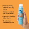 BLUE LIZARD Sport Mineral Sunscreen Spray SPF 50+, Dermatologist-Recommended Brand, Broad-Spectrum UVA/UVB Protection, Water-Resistant, Zinc Oxide Formula, Vegan, 5 fl oz view 3
