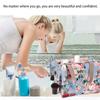 Hjkiopc Large Makeup Bag Toiletry Bag for Women Make Up Bag Cosmetic Bag Toiletries Bag Brush Bags for Traveling (Peony Flower) view 2
