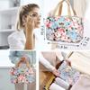 Hjkiopc Large Makeup Bag Toiletry Bag for Women Make Up Bag Cosmetic Bag Toiletries Bag Brush Bags for Traveling (Peony Flower) view 4