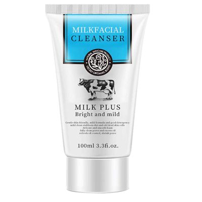 SELY Facial Cleanser Organic Milk and Herbal Extract Deep Cleansing Foam Face Clean Cleansing Facial Cleansers Face Wash 100ml