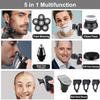 Bud K Electric Razor for Men, 5-in-1 Head Shavers for Bald Men, Wet & Dry, Rechargeable, Black view 2
