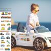 10 Sheets Cars and Trucks Temporary Tattoos for Kids, Birthday Party Favors Supplies, Construction Trucks Decorations Fake Tattoos (OVER 80 styles) view 4
