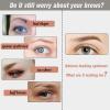 4D Hair-like Eyebrow Tattoo Stickers - 88 Pairs Waterproof Brown Imitation Ecological Lazy Natural Makeup Tool for Women (Classic Pattern) view 3