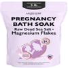 Aromasong Pregnancy Bath Soak 3 LB - 100% Pure Magnesium Flakes with 21 Essential Dead Sea Minerals and Natural Lavender - Better Absorbing Than Epsom Salt view 1
