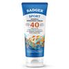 Badger Reef Safe Sunscreen, Unscented SPF 40 Sport Mineral Sunscreen, 98% Organic, Water Resistant Zinc, Approved for Hawaii & Mexico Reefs, 2.9 fl oz view 1