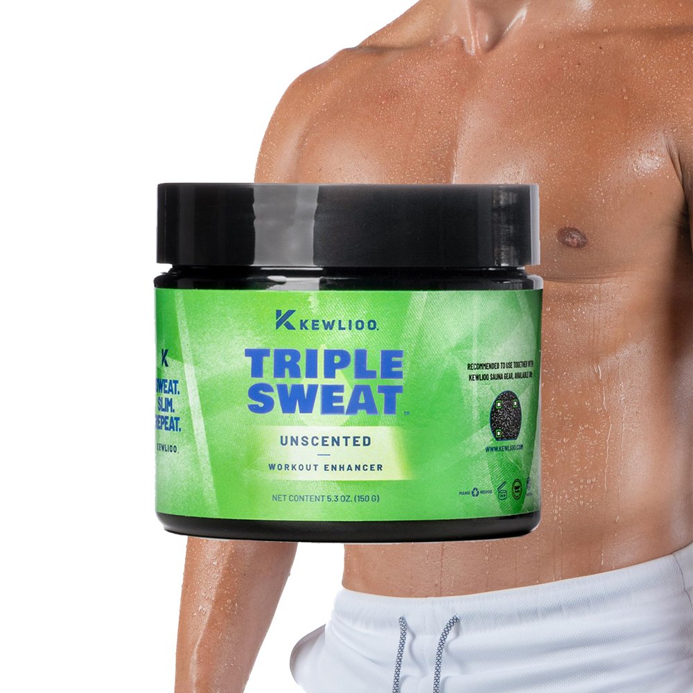 Kewlioo Triple Sweat Enhancing Cream for Workouts  Hot Sweat Cream for Arms, Belly, & Waist | Boosts Circulation & Maximizes Sweat | Pre-Workout Slimming Gel for Men & Women
