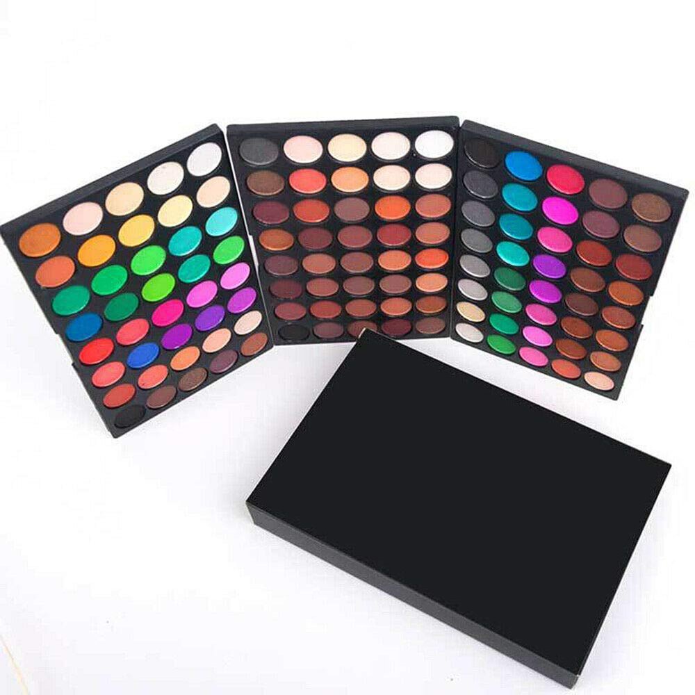 Magik 120 Colors Eyeshadow Professional Makeup Palette Shimmer Matte Highlight (3-Layers Compact)