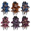 SOLUSTRE 6pcs Rhinestone Floral Hair Claw Clips Three-tooth Duckbill Design Duckbill Accessories for Women and Girls for Special Occasions and Everyday Use view 1