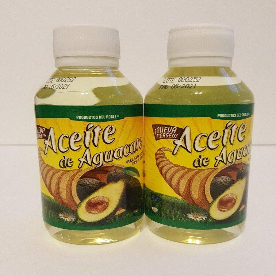 2X Aceite de Aguacate/Avocado Oil/for Aromatherapy,facial,body,and hair massage 120ml ea