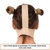 Post Surgery Neck and Chin Compression Garment Wrap Bandage for Women, Face Slimmer, Jowl Tightening, Neck Coverage, Chin Lifting Strap (S) view 3