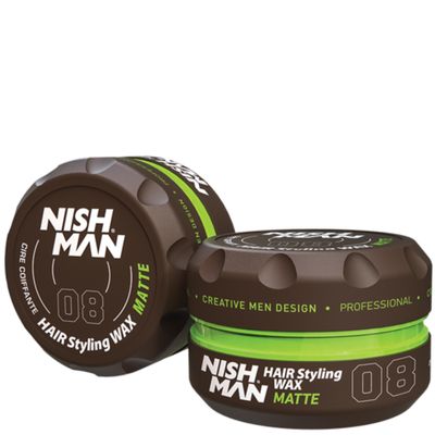 nishman Hair Styling Series (08 Matte Wax CLAY WAX, 150ml)