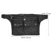 Beaupretty Scissor Pouch Fanny Pack Shears Bag for Barber Hair Scissor Barber Waist Bag Salon Tool Holder Hair Stylist Tool Holder Modeling Stylist Canvas view 2