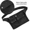 Beaupretty Scissor Pouch Fanny Pack Shears Bag for Barber Hair Scissor Barber Waist Bag Salon Tool Holder Hair Stylist Tool Holder Modeling Stylist Canvas view 3