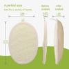 2 Pack Exfoliating Shower Loofah Sponge Pads, Body Scrubber for Men Women Removing Dead Skin, Made with Natural Luffa and Terry Cloth, 5.9x3.7IN Loofahs Mesh Pouf Body Glove for Bath Spa view 3