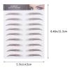 Beaupretty Eyebrow Wig Kit 9 Sheets of Temporary Brow Stickers 6d Hair-like Easy to Apply for Thyroid Conditions view 2
