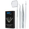 Eyelash Mirror Tweezes Eye Lash Lashes Lifting Lifter Perm Separating Comb Tools (Eyelash Set of 5) view 1