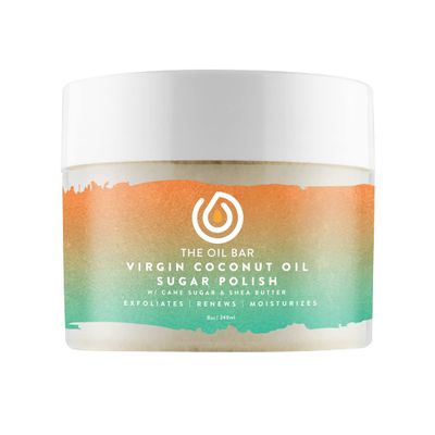 Amber White Scented Virgin Coconut Oil Sugar Polish - 8 oz.