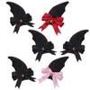 Beaupretty 3 Pairs Devil Horn Hairpin Bat Hair Clips Cosplay Props Decorative Headdres for Halloween Festive view 1