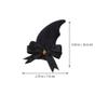 Beaupretty 3 Pairs Devil Horn Hairpin Bat Hair Clips Cosplay Props Decorative Headdres for Halloween Festive view 2