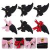 Beaupretty 3 Pairs Devil Horn Hairpin Bat Hair Clips Cosplay Props Decorative Headdres for Halloween Festive view 3