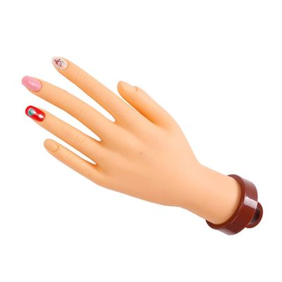 Beaupretty Smooth Fake Hand Model Nail Art Training Tool Hand Mannequin for Nail Practice