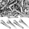 Chuangdi 200 Pieces Silver Metal Alligator Hair Clips tiny small Duckbill Teeth Bows flat Hair Clips for Women Girls Care Accessories.(40 mm/ 1.6 Inch) view 1