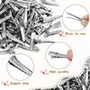 Chuangdi 200 Pieces Silver Metal Alligator Hair Clips tiny small Duckbill Teeth Bows flat Hair Clips for Women Girls Care Accessories.(40 mm/ 1.6 Inch) view 3