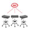 Antlu Adjustable Rolling Swivel Stool Chair for Massage Office Tattoo Kitchen, Work Stool with Wheels (Grey, with Foot Ring) view 4