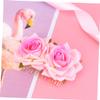 2pcs rose hair comb flower hair rose hair clip rose hair accessories Wedding Headdresss Floral Hair Headpiece wedding hair barrettes Wedding Hair Comb delicate side flower Miss view 4