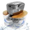 FitSand Bamboo Electric Head Shaver Hair Razor Rinse Stand Compatible with All Electric Shavers Razors for Men and Women view 1