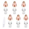 Eyebrow Hair Remover Replacement Heads: Compatible with Finishing Touch Flawless Women Eyebrow Hair Remover Trimmer Blades Painless, with Cleaning Brush, As Seen On TV 18K Gold-Plated Gold 6 Count view 1
