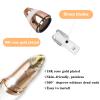 Eyebrow Hair Remover Replacement Heads: Compatible with Finishing Touch Flawless Women Eyebrow Hair Remover Trimmer Blades Painless, with Cleaning Brush, As Seen On TV 18K Gold-Plated Gold 6 Count view 3