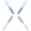 2-in-1 Foot File Nail Brush with Ergonomic Non-Slip Handle for Nail Dust Cleaning and Dead Skin Removal Pumice Stone for Home Travel and Spa Use view 3