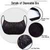 Janmercy 24 Pcs Disposable Nonwoven Bras Black Women Disposable Spa Top Garment Underwear Beauty Sunless Spray Tanning Brassieres,Medium view 3