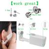 2 Pack Ear Piercing Kit, Self Ear Piercing Gun Disposable Piercing Kit No Pain Safe Ear Pearcings Kit with 3mm Silver Earring Studs for Ear Piercing view 2
