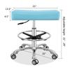 Antlu Adjustable Rolling Swivel Stool Chair for Massage Office Tattoo Kitchen, Work Stool with Wheels (Cyan, with Foot Ring) view 3