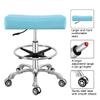 Antlu Adjustable Rolling Swivel Stool Chair for Massage Office Tattoo Kitchen, Work Stool with Wheels (Cyan, with Foot Ring) view 4