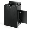 Eastmagic Salon Shampoo Backwash Station Sink Shampoo Bowl for Salon Black Spa Equipment view 3