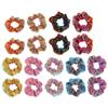 18pcs Gradient Hair Ring Metallic Hair Ties Gradient Hair Scrunchies Girl Scrunchies Candy Color Scrunchie Gradient Hair Ropes Elastic Hair Ties Christmas Woman Mermaid view 1