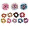 18pcs Gradient Hair Ring Metallic Hair Ties Gradient Hair Scrunchies Girl Scrunchies Candy Color Scrunchie Gradient Hair Ropes Elastic Hair Ties Christmas Woman Mermaid view 2