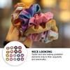18pcs Gradient Hair Ring Metallic Hair Ties Gradient Hair Scrunchies Girl Scrunchies Candy Color Scrunchie Gradient Hair Ropes Elastic Hair Ties Christmas Woman Mermaid view 3