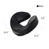 Master Massages Patented Ultra Plush Memory Foam Face Cushion Pillow Headrest, Black, 1 Count view 2