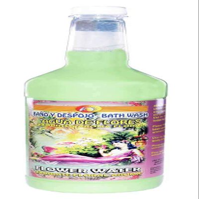 1 Bottle Extra Large Flower Water AGUA DE Flores Bath WASH BANO Y DESPOJO 32OZ Spiritual Magick Wicca
